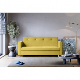 Kihúzható kanapé. sárga. LILANA