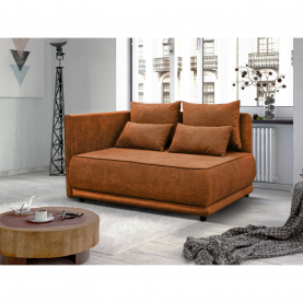 Kihúzható kanapé. terrakotta. balos. LIAMI