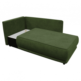 Kihúzható kanapé. zold. balos. LIAMI