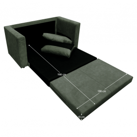 Kihúzható kanapé. zold. BEJA