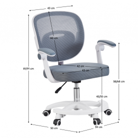 Forgószék. szürke/fehér. TRIXI TYP 2 Forgószék. szürke/fehér. TRIXI TYP 2
