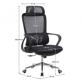Irodai szék. fekete. FOSTER TYP 1 Irodai szék. fekete. FOSTER TYP 1