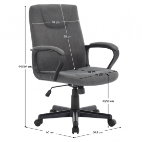 Irodai szék. sotétszürke/fekete. REVIN Irodai szék. sotétszürke/fekete. REVIN
