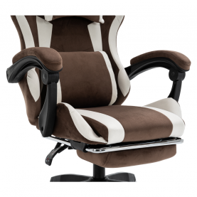 Irodai/gamer szék. barna/fehér. HOSPO Irodai/gamer szék. barna/fehér. HOSPO