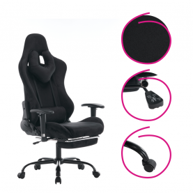 Irodai/gamer szék. fekete Velvet szovet. SALOP Irodai/gamer szék. fekete Velvet szovet. SALOP