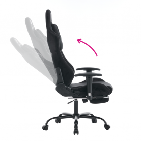 Irodai/gamer szék. fekete Velvet szovet. SALOP Irodai/gamer szék. fekete Velvet szovet. SALOP