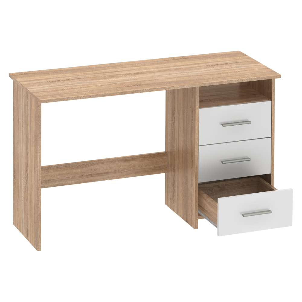 Számítógépasztal. sonoma tolgyfa/fehér. LARISTOTE NEW Számítógépasztal. sonoma tolgyfa/fehér. LARISTOTE NEW