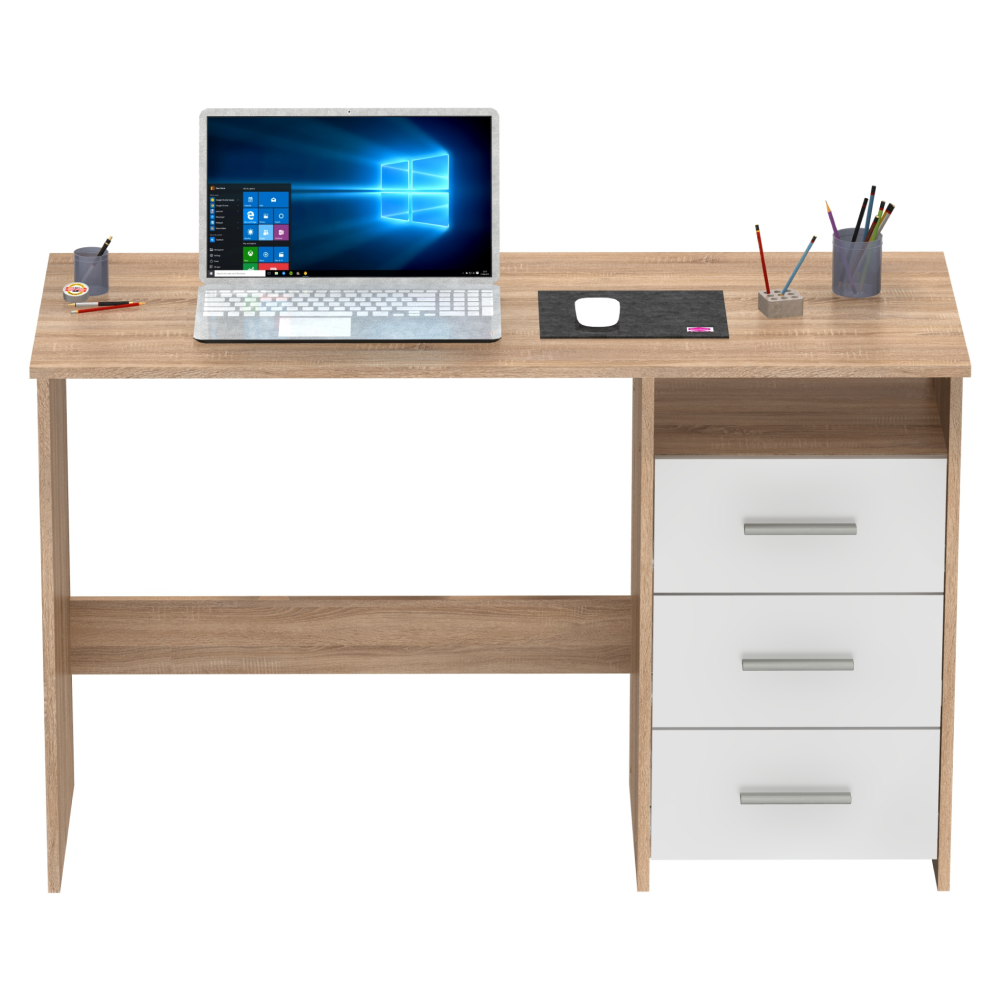 Számítógépasztal. sonoma tolgyfa/fehér. LARISTOTE NEW Számítógépasztal. sonoma tolgyfa/fehér. LARISTOTE NEW