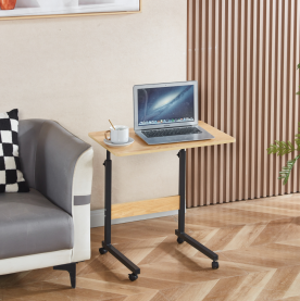 Állítható PC asztal kerekekkel. tolgy/fekete. JUSTUS Állítható PC asztal kerekekkel. tolgy/fekete. JUSTUS