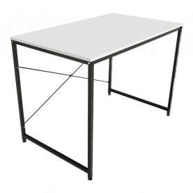 Íróasztal. fehér/fekete. 120x60 cm. MELLORA