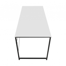 Íróasztal. fehér/fekete. 120x60 cm. MELLORA