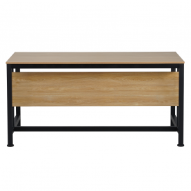 Íróasztal. tolgy/fekete. 120x80 cm. KILIS NEW