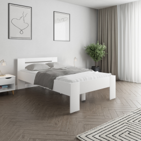 Ágy. 120x200. fehér. BASIS