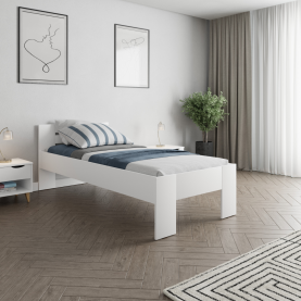 Ágy. 90x200. fehér. BASIS