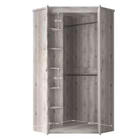 Sarokszekrény 2D. nairobi gesztenye. JESI NEW Sarokszekrény 2D. nairobi gesztenye. JESI NEW