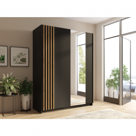 Szekrény. 2D-150. fekete/artisan tolgy. BAJADERO TYP 1 Szekrény. 2D-150. fekete/artisan tolgy. BAJADERO TYP 1