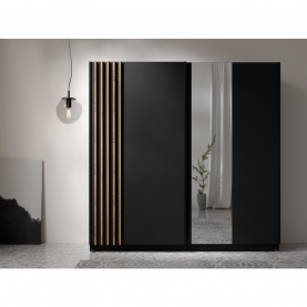 Szekrény. 2D-200. fekete/artisan tolgy. BAJADERO TYP 2 Szekrény. 2D-200. fekete/artisan tolgy. BAJADERO TYP 2