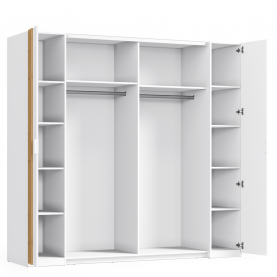 Szekrény. 2D. fehér/artisan tolgy. FLORENS Szekrény. 2D. fehér/artisan tolgy. FLORENS