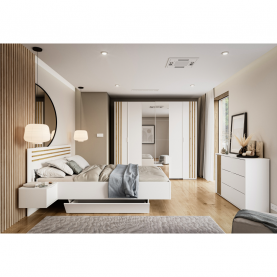 Szekrény. 2D. fehér/artisan tolgy. FLORENS Szekrény. 2D. fehér/artisan tolgy. FLORENS