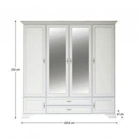 Szekrény. alpesi fehér. KENTAK SZF6D2S Szekrény. alpesi fehér. KENTAK SZF6D2S