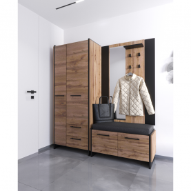 Szekrény. wotan tolgy/fekete. AMONI 2D2S/45 Szekrény. wotan tolgy/fekete. AMONI 2D2S/45