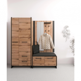 Szekrény. wotan tolgy/fekete. AMONI 2D2S/45 Szekrény. wotan tolgy/fekete. AMONI 2D2S/45