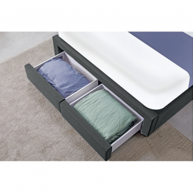 Ágy ráccsal. 180x200. szürke. MILARA