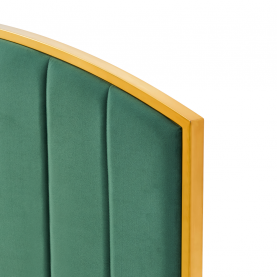 Ágy ráccsal. 180x200. zold Velvet szovet/gold arany króm. GEORGIA