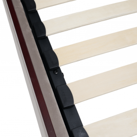 Ágy ágyráccsal. 180x200. szürkésbarna Taupe Velvet szovet. BARETO