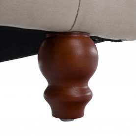 Ágy ágyráccsal. 180x200. szürkésbarna Taupe Velvet szovet. BARETO