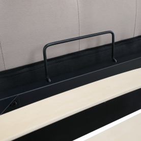 Ágy ágyráccsal. 180x200. szürkésbarna Taupe Velvet szovet. BARETO