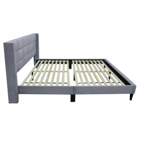 Ágy. 160x200. szürke Velvet szovet. BELATO