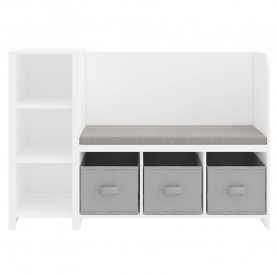 Polcállvány paddal. fehér/szürke. BENKO