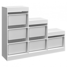 Polcállvány piramis. fehér. TRINIS Polcállvány piramis. fehér. TRINIS