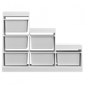 Polcállvány piramis. fehér. TRINIS Polcállvány piramis. fehér. TRINIS