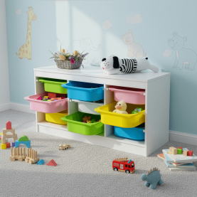 Rendszerező tárolódobozokkal. fehér/színes. TRIMAL