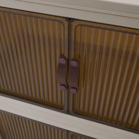 Összecsukható szekrény. fehér/barna. műanyag. POSA TYP 2