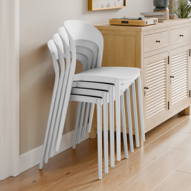 Rakásolható szék. fehér. RADANA NEW Rakásolható szék. fehér. RADANA NEW