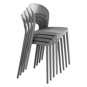Rakásolható szék. szürke. RADANA NEW Rakásolható szék. szürke. RADANA NEW
