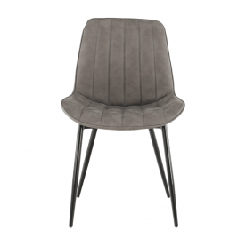 Szék. ekobőr világosszürke/fekete. HAZAL Szék. ekobőr világosszürke/fekete. HAZAL