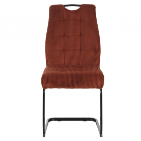 Étkezőszék. terrakotta/fekete. KELMA