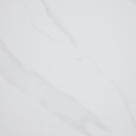 Étkezőasztal. fehér márvány/fekete. 121x71 cm. FLORENC TYP 1