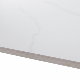 Étkezőasztal. fehér márvány/fekete. 121x71 cm. FLORENC TYP 1