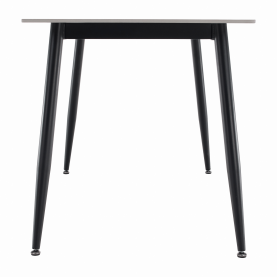 Étkezőasztal. szürke márvány/fekete. 160x80 cm. FLORENC TYP 2