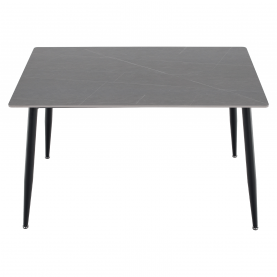 Étkezőasztal. szürke/fekete. 121x71 cm. FLORENC TYP 1