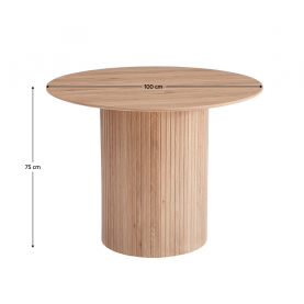 Étkezőasztal. tolgy. átmérő 100 cm. PAOLO Étkezőasztal. tolgy. átmérő 100 cm. PAOLO