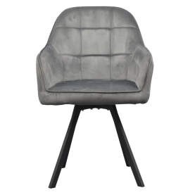 Forgó étkezőszék. sotétszürke Velvet szovet. SAMANTA