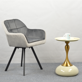 Forgó étkezőszék. szürke Velvet szovet. FLER