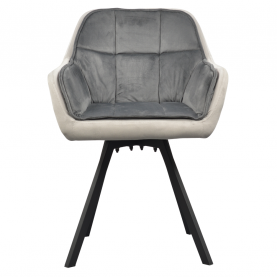 Forgó étkezőszék. szürke Velvet szovet. FLER