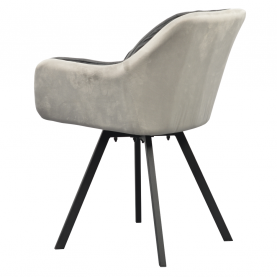 Forgó étkezőszék. szürke Velvet szovet. FLER